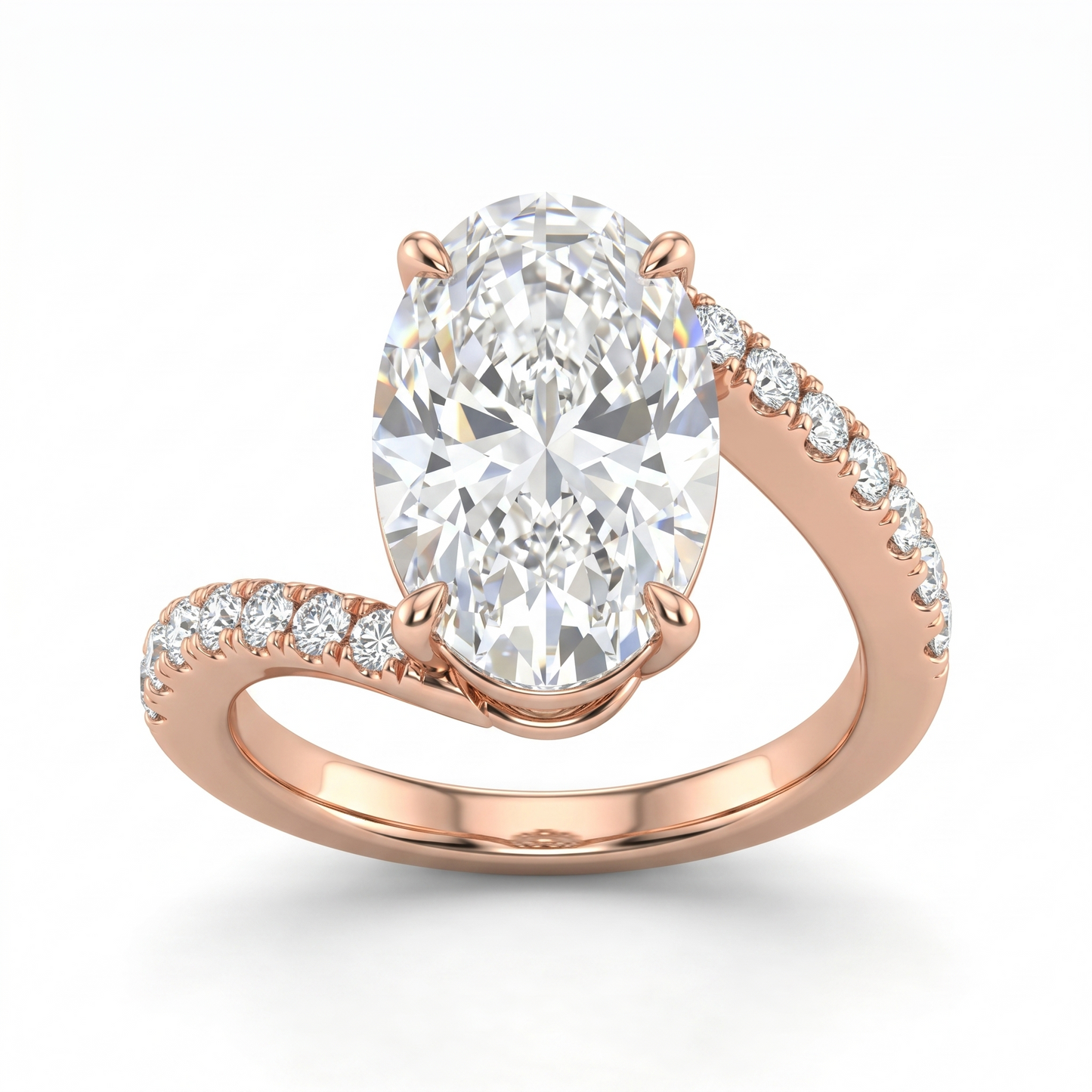 Dial Oval Diamond Ring