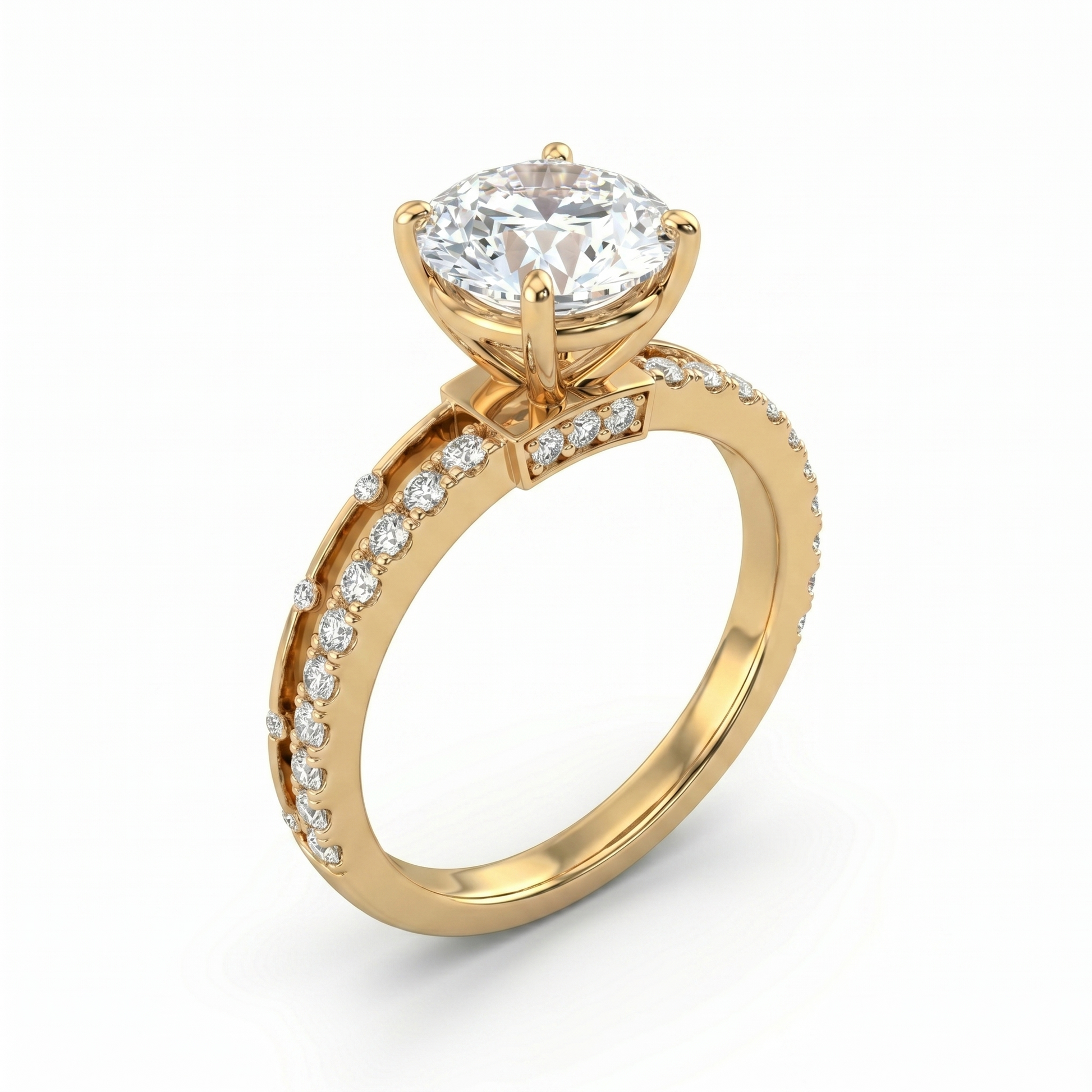 Tiri 2.00 TW diamond ring featuring a sleek band and sparkling diamonds, elegant jewelry piece for special occasions.