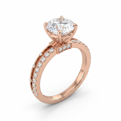 Elegant 2.00 TW diamond ring by Tiri featuring a sleek band with sparkling diamonds, perfect for special occasions.