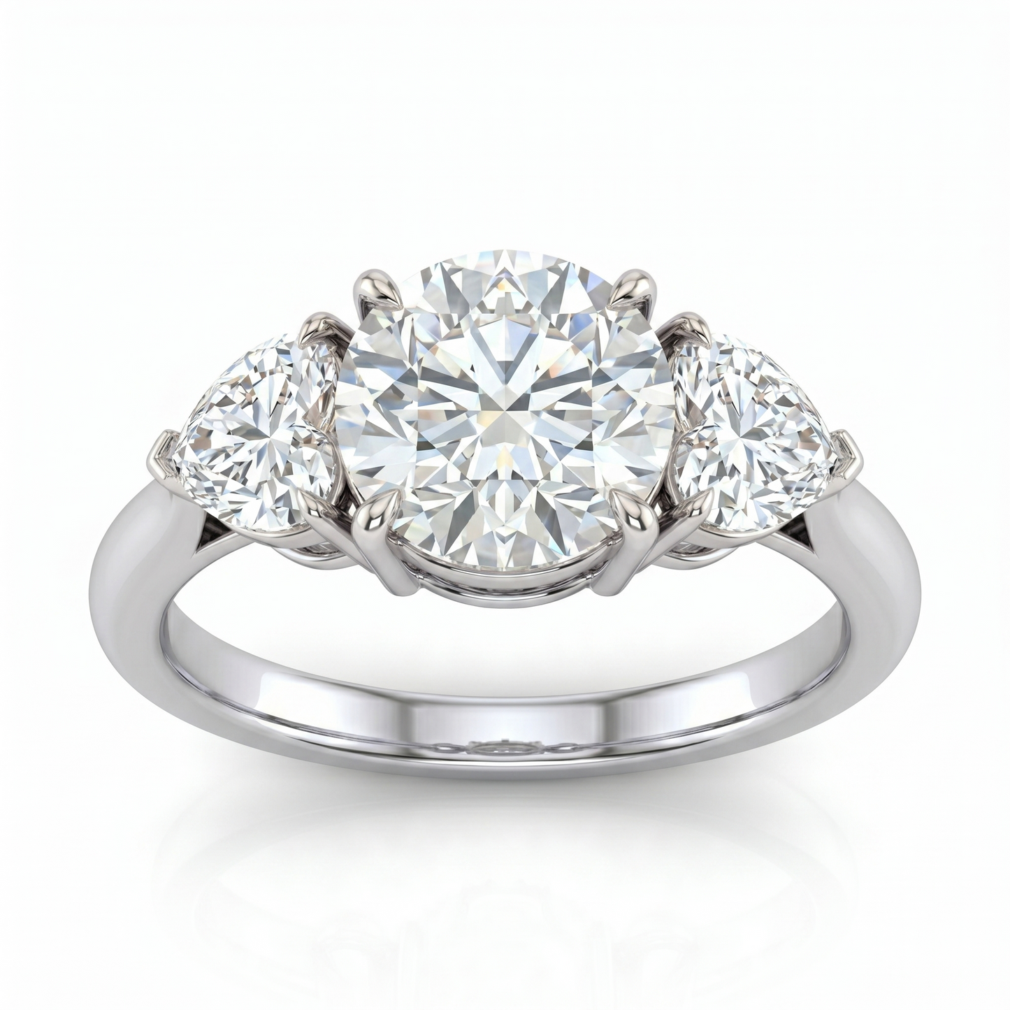 Trillion Three Stone Diamond Ring