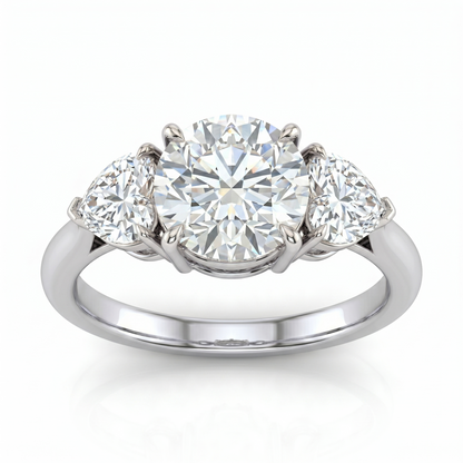 Trillion Three Stone Diamond Ring