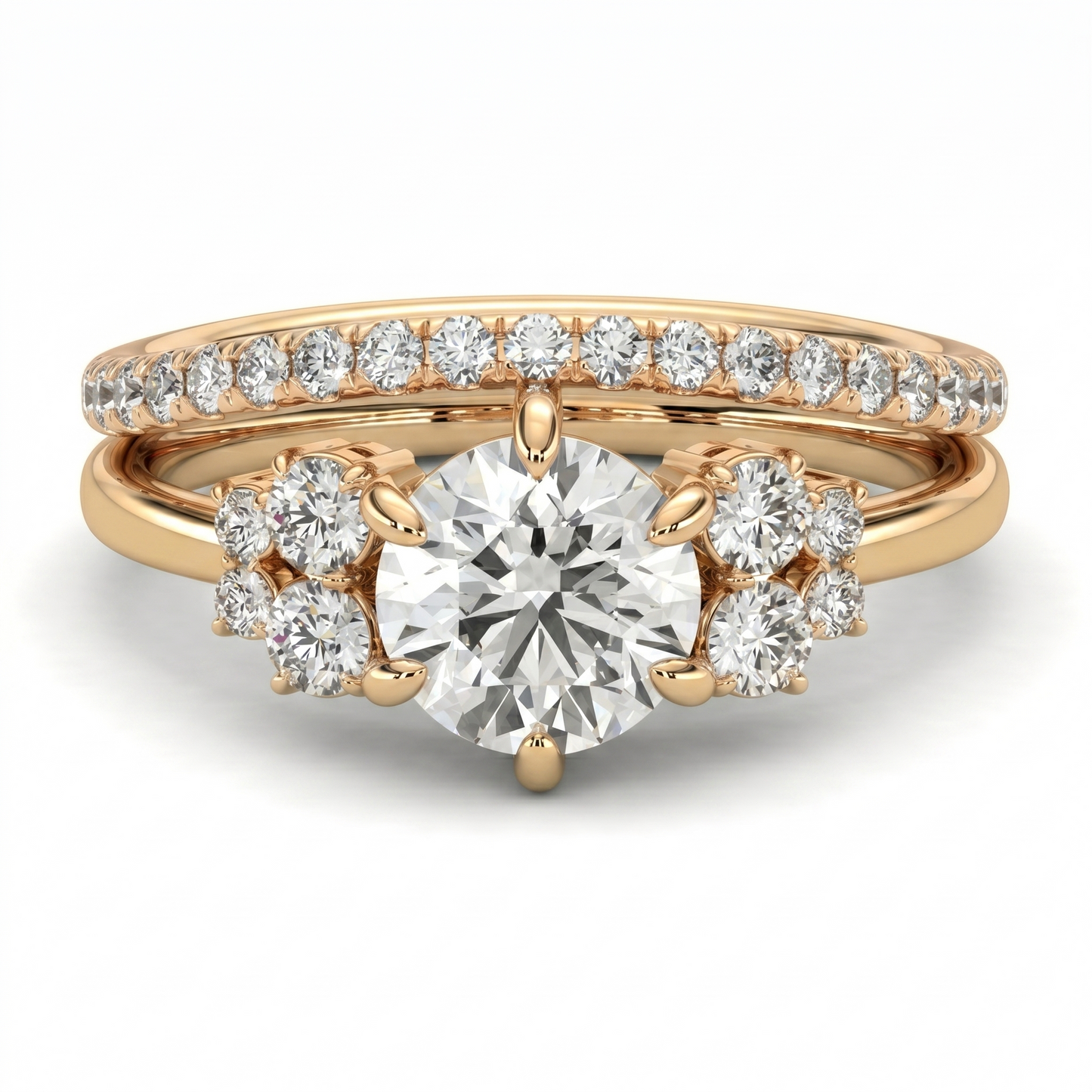 Trinity Cascade Diamond Ring
