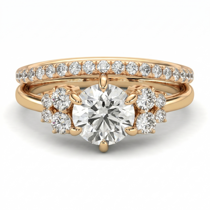 Trinity Cascade Diamond Ring