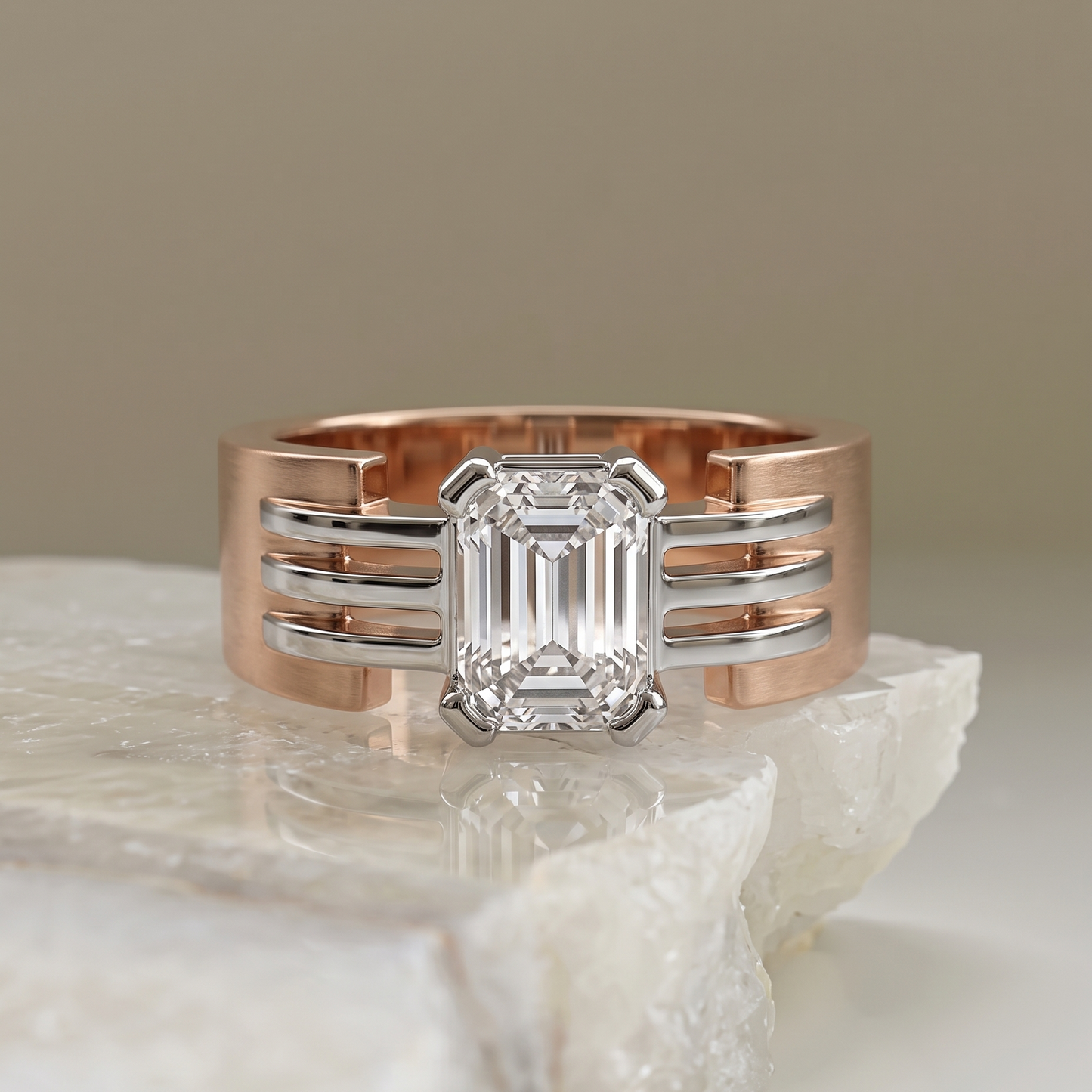 Sleek Onyx Men Diamond Ring by Tiri featuring a polished black onyx stone and sparkling diamonds on a silver band.