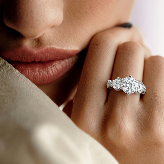 Prism Arc Diamond Ring