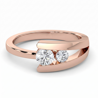 Orbital Duo Diamond Ring