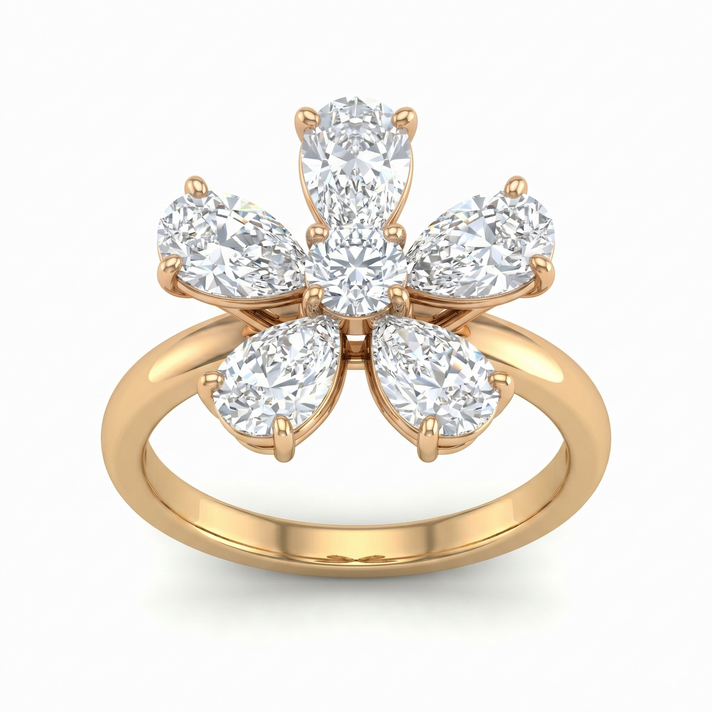 Brilliant Daisy Diamond Ring
