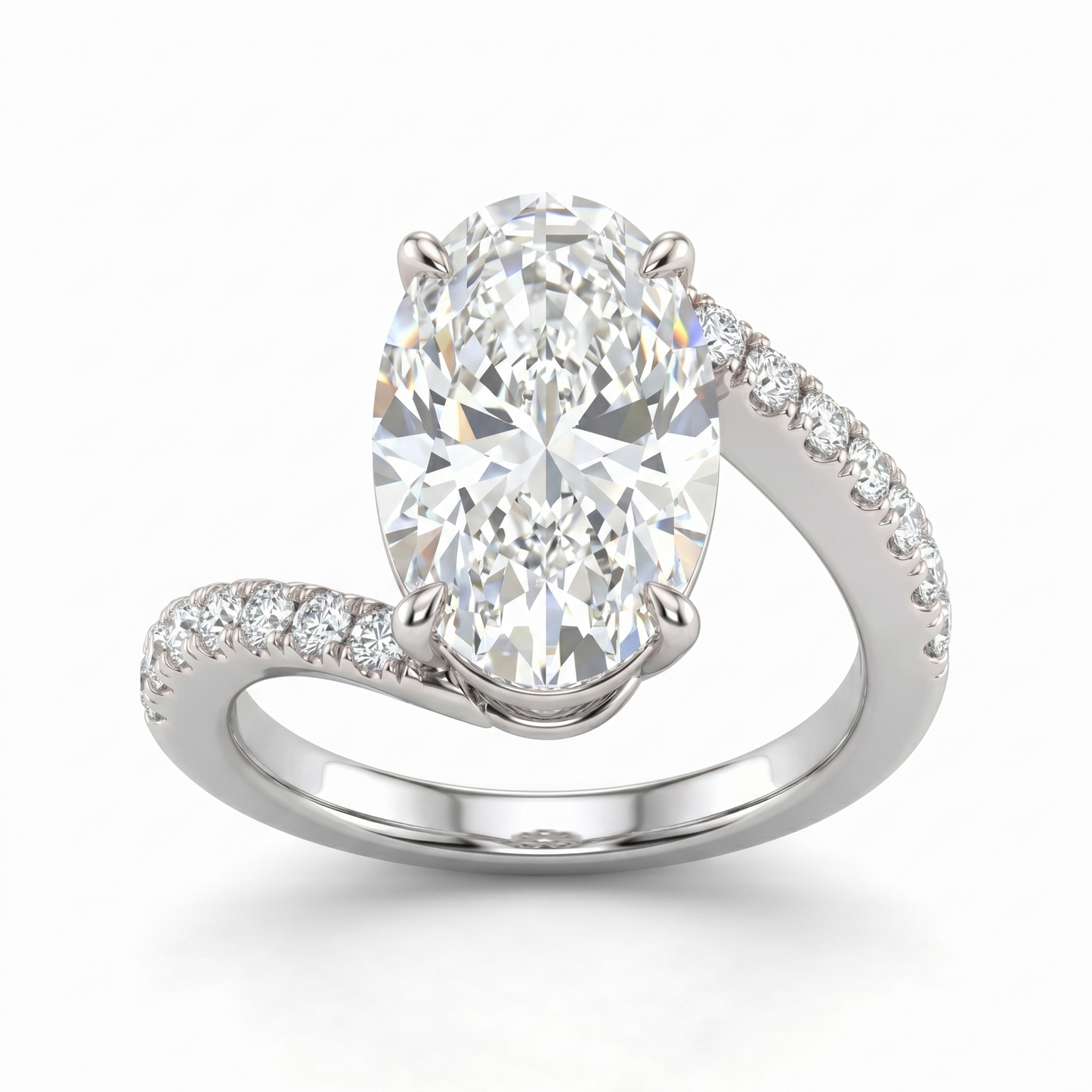 Dial Oval Diamond Ring