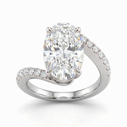 Dial Oval Diamond Ring