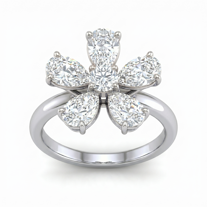 Brilliant Daisy Diamond Ring