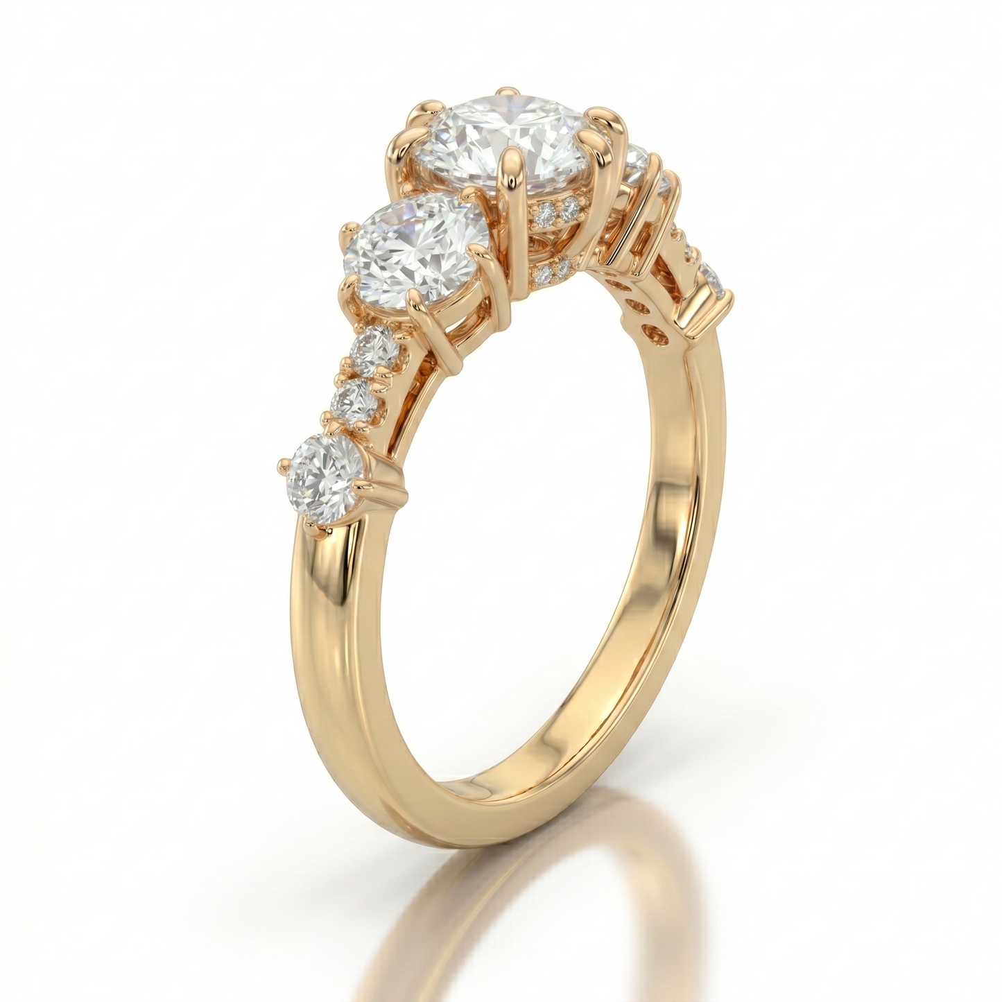 Prism Arc Diamond Ring
