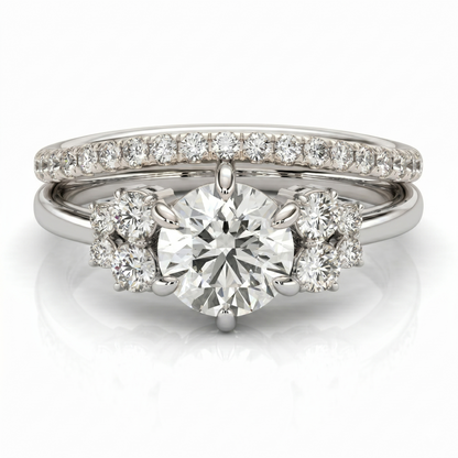 Trinity Cascade Diamond Ring