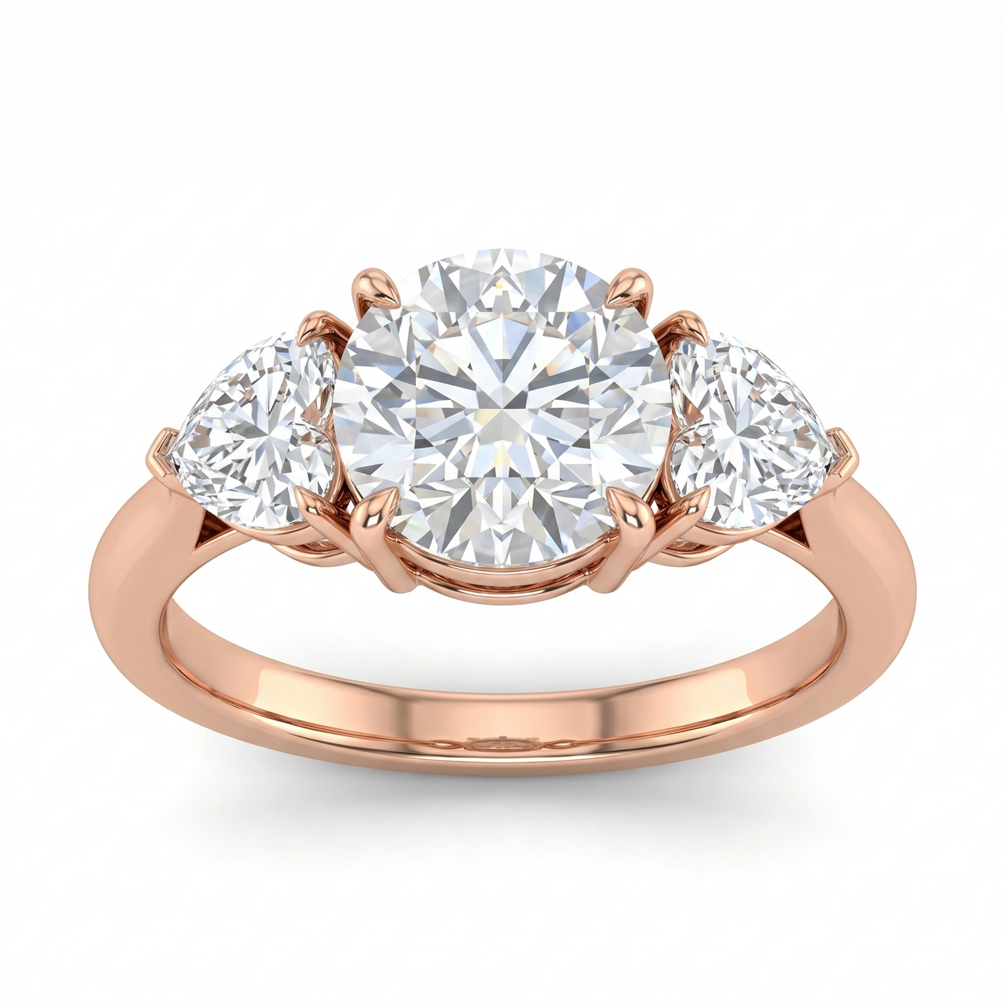 Trillion Three Stone Diamond Ring