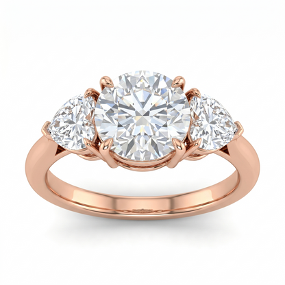 Trillion Three Stone Diamond Ring
