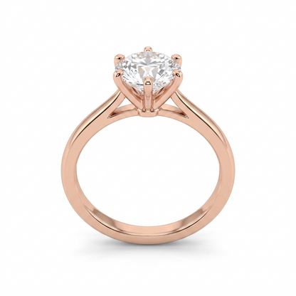 Round Solitaire Diamond Ring