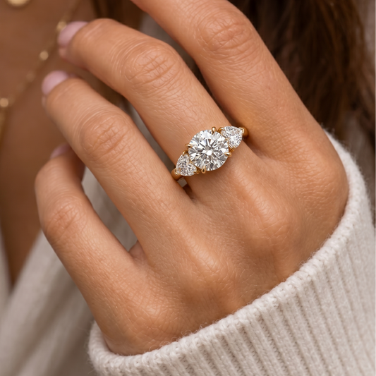 Trillion Three Stone Diamond Ring