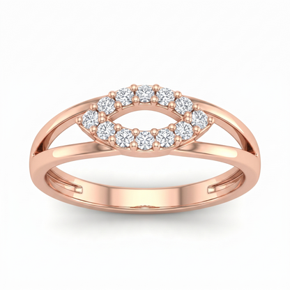 Marquise shaped halo Diamond Ring1