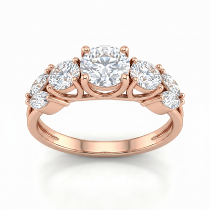 Tiri Valoria diamond ring featuring a sparkling design with a central diamond and intricate band details.