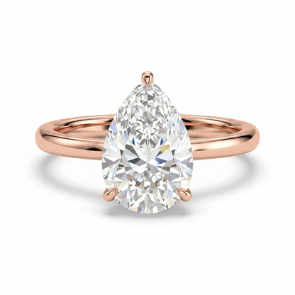 Pear Solitaire Diamond Ring
