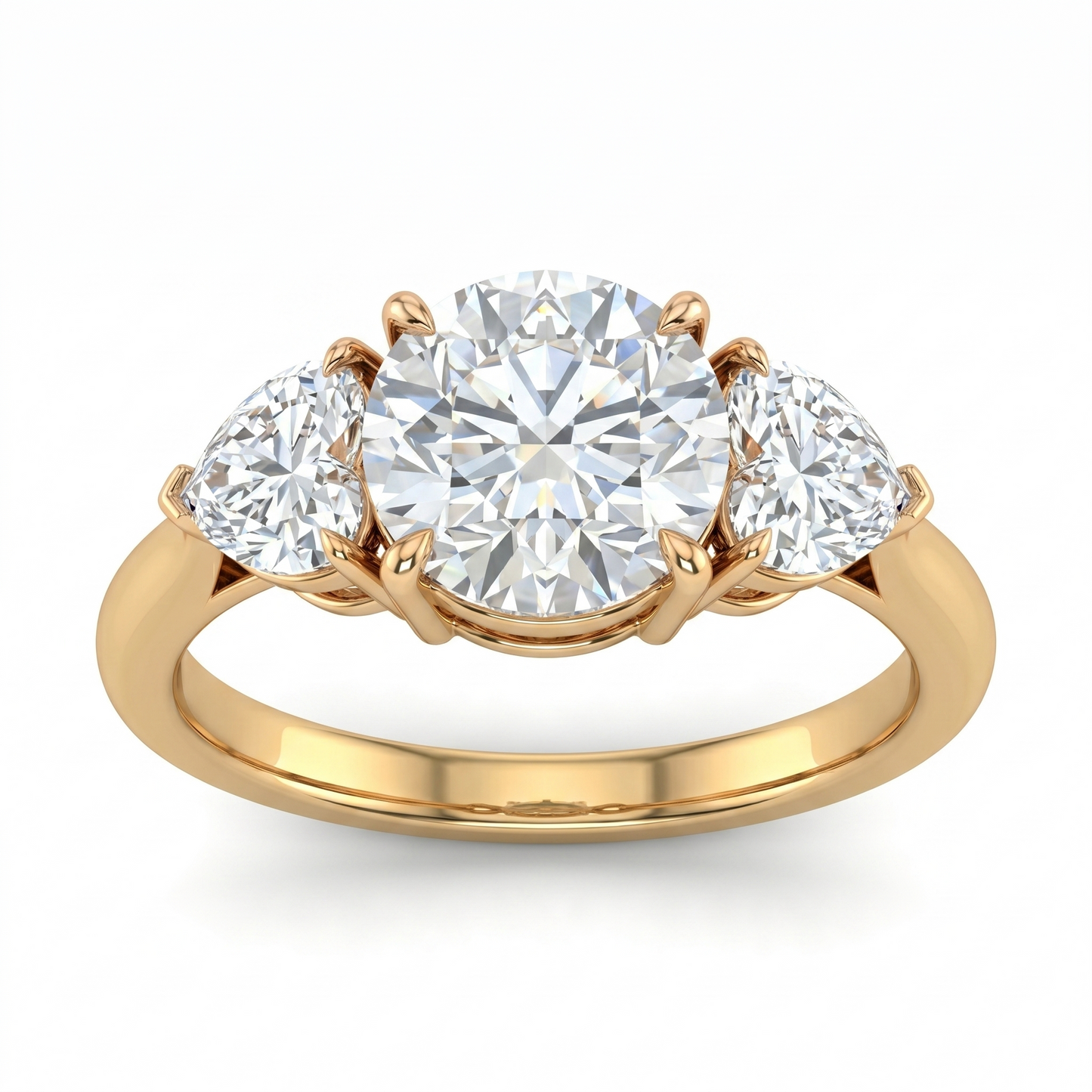 Trillion Three Stone Diamond Ring