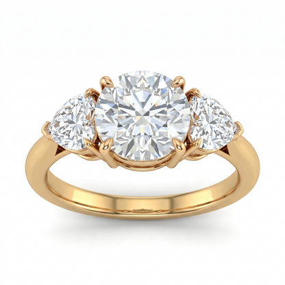 Trillion Three Stone Diamond Ring