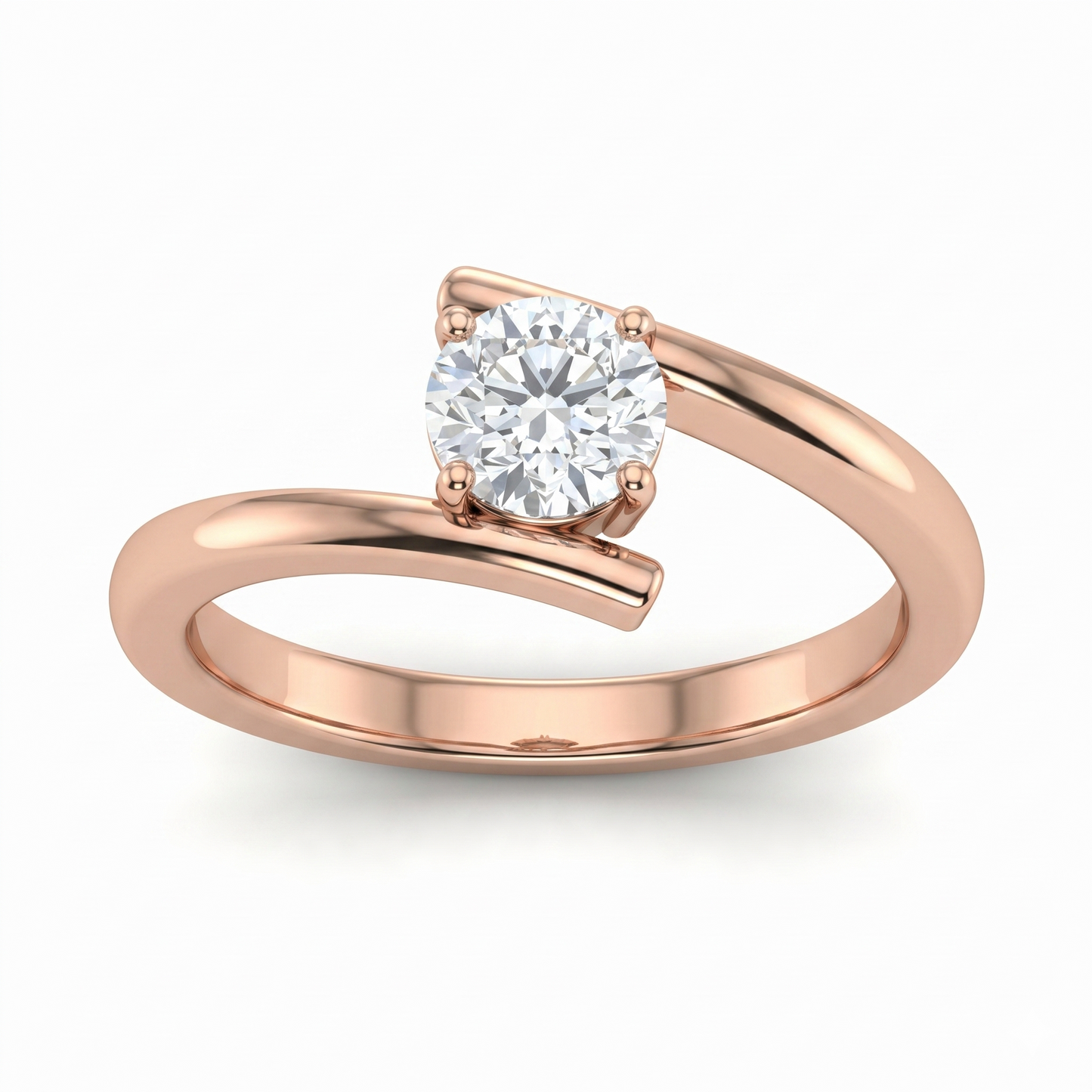 Orbital Solitaire Diamond Ring