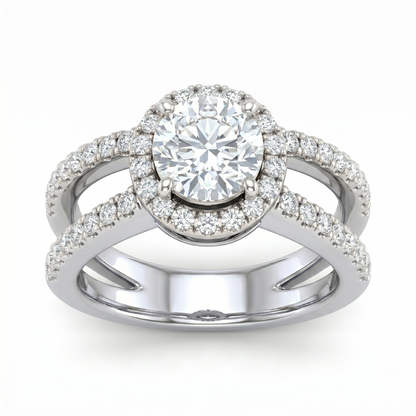 Tiri 2.05 TW diamond ring featuring a sleek band with sparkling diamonds, designed for elegant jewelry wear.