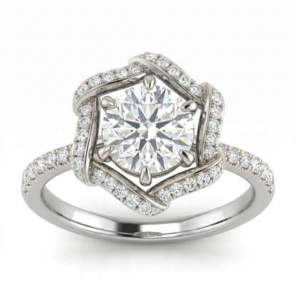 Tiri 1.5 TW diamond ring featuring a sparkling gemstone set in a sleek band, showcasing elegant jewelry design.