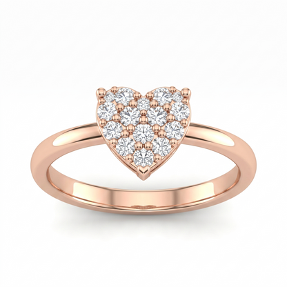Heart Diamond Ring