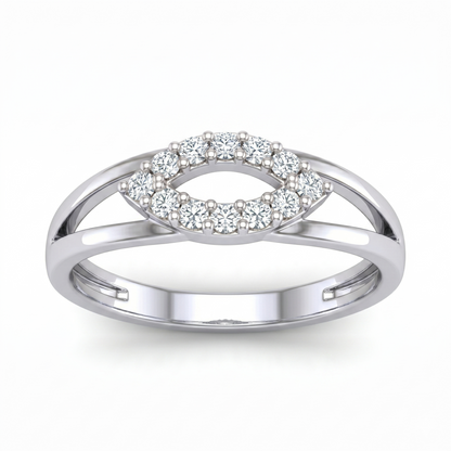 Marquise shaped halo Diamond Ring1