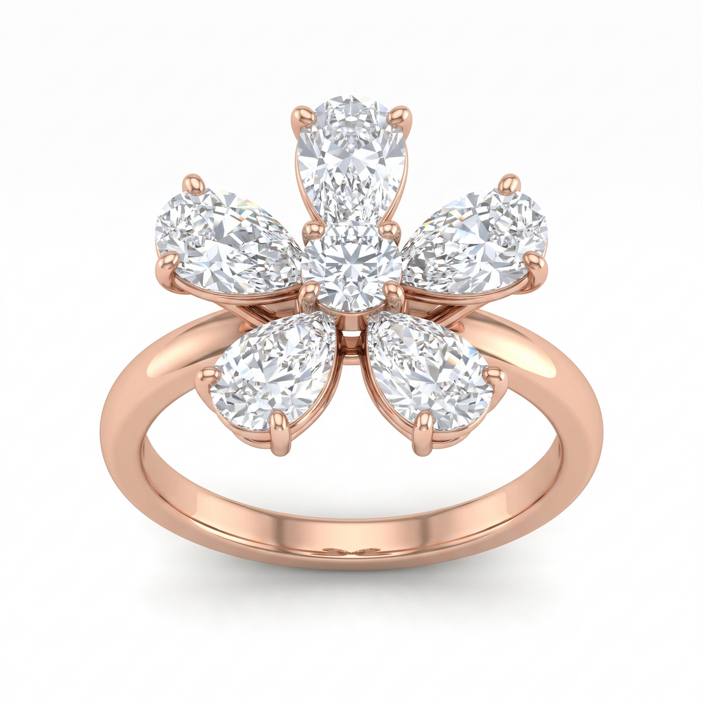 Brilliant Daisy Diamond Ring
