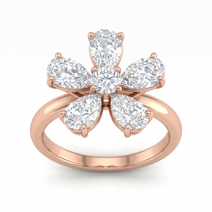 Brilliant Daisy Diamond Ring