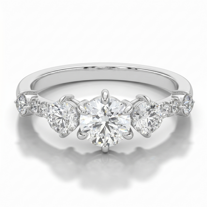 Prism Arc Diamond Ring