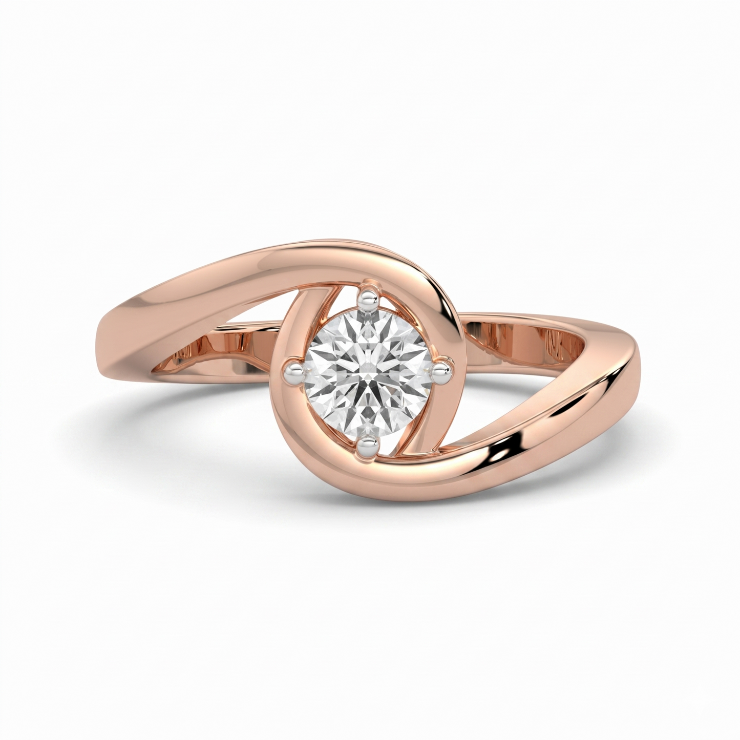 Helix Orbit Diamond Ring