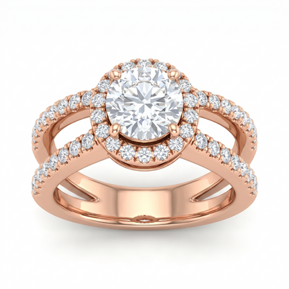 Tiri 2.05 TW diamond ring featuring a sleek band with sparkling diamonds and a modern design.