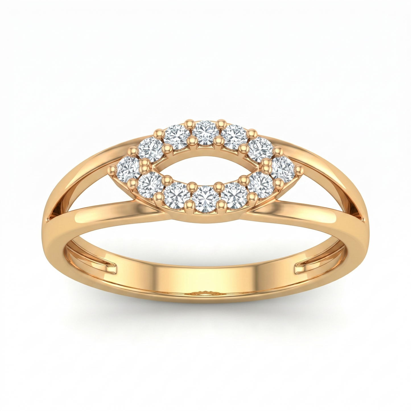 Marquise shaped halo Diamond Ring1