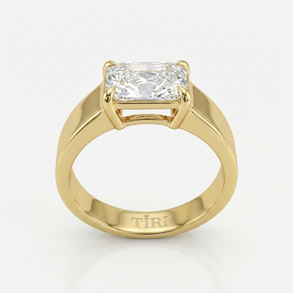 Tiri Linearis Men Diamond Ring featuring sleek band and embedded diamonds, stylish jewelry for men.