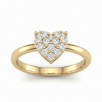 Heart Diamond Ring