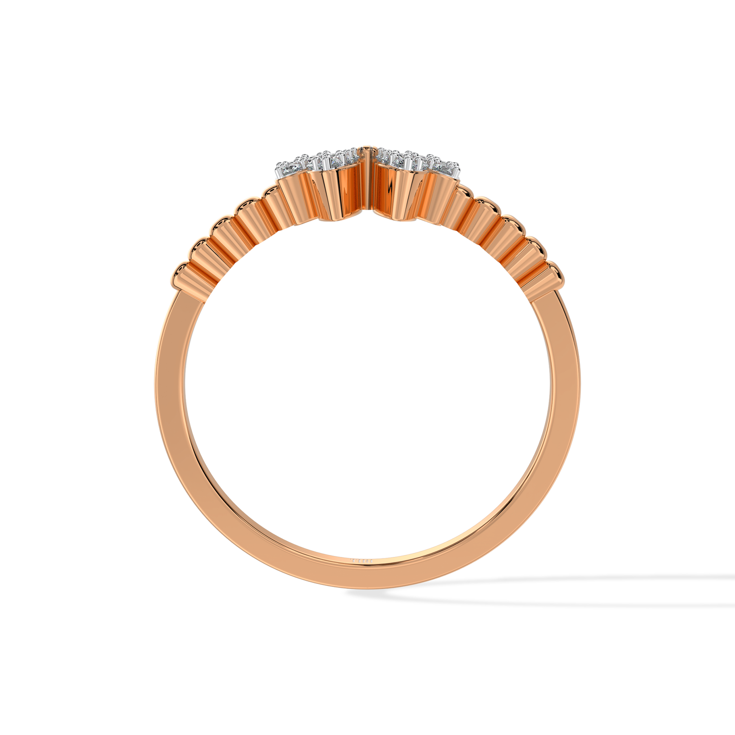Tiri 0.20 TW diamond ring featuring a sleek band with sparkling diamonds and a modern design.