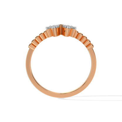 Tiri 0.20 TW diamond ring featuring a sleek band with sparkling diamonds and a modern design.