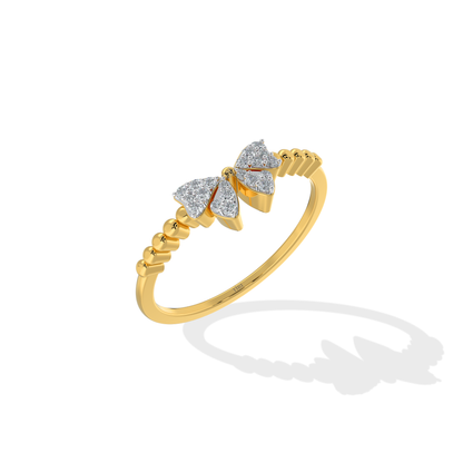 Tiri 0.20 TW diamond ring featuring a sparkling solitaire design with a sleek band and brilliant cut diamonds.