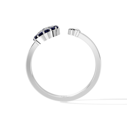 Tiri 0.09 TW diamond ring featuring a sleek band and sparkling diamond centerpiece on a white background.