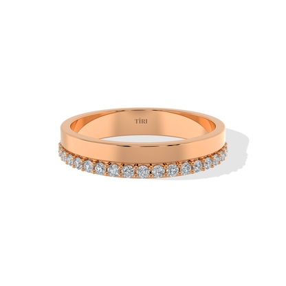 Tiri 0.65 TW diamond ring featuring a sparkling diamond set in a sleek band, elegant jewelry for special occasions.