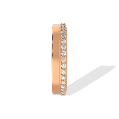 Tiri 0.65 TW diamond ring featuring a sleek band with sparkling diamonds set in a luxurious design.