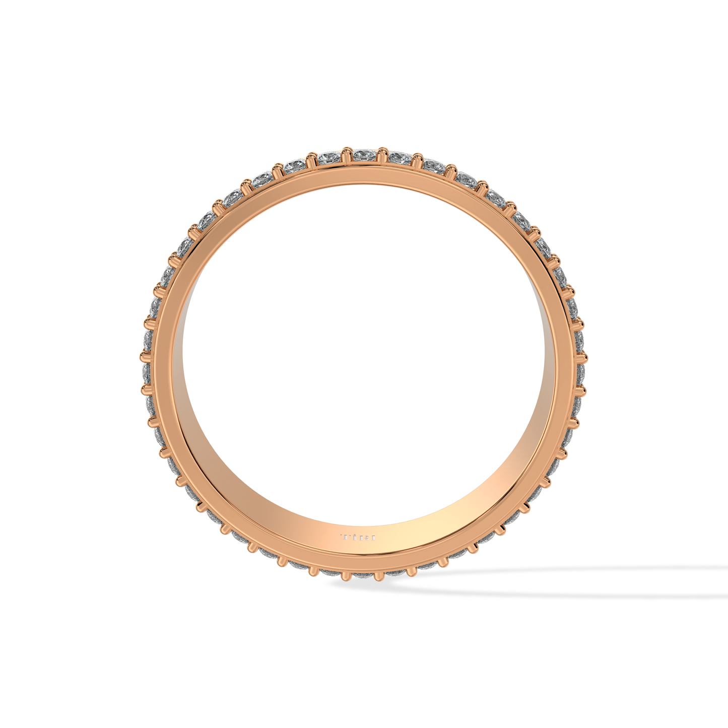 Tiri 0.65 TW diamond ring featuring a sleek band with sparkling diamonds set in a elegant design.