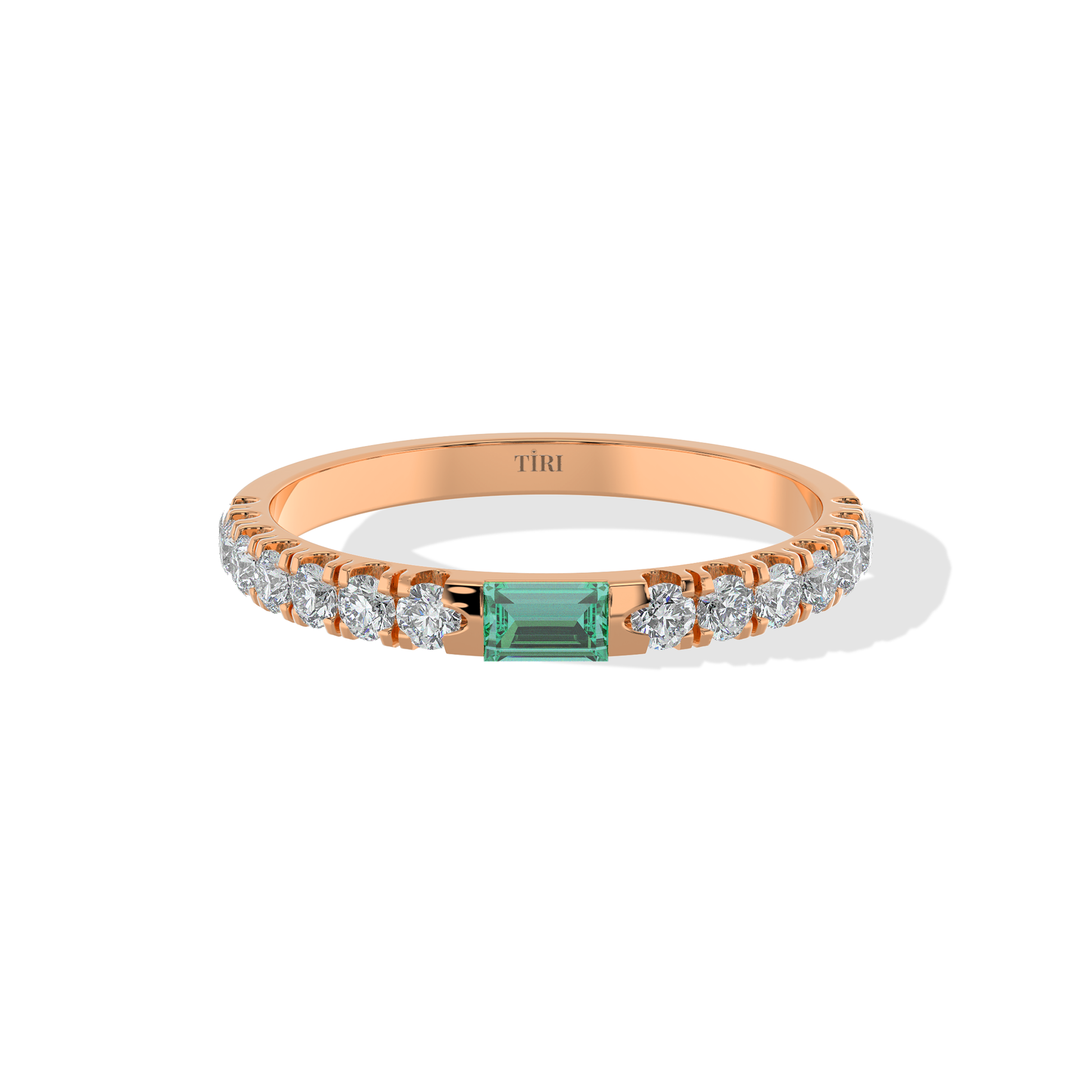 Elegant 1.50 TW diamond ring by Tiri featuring a sparkling solitaire design on a sleek band.