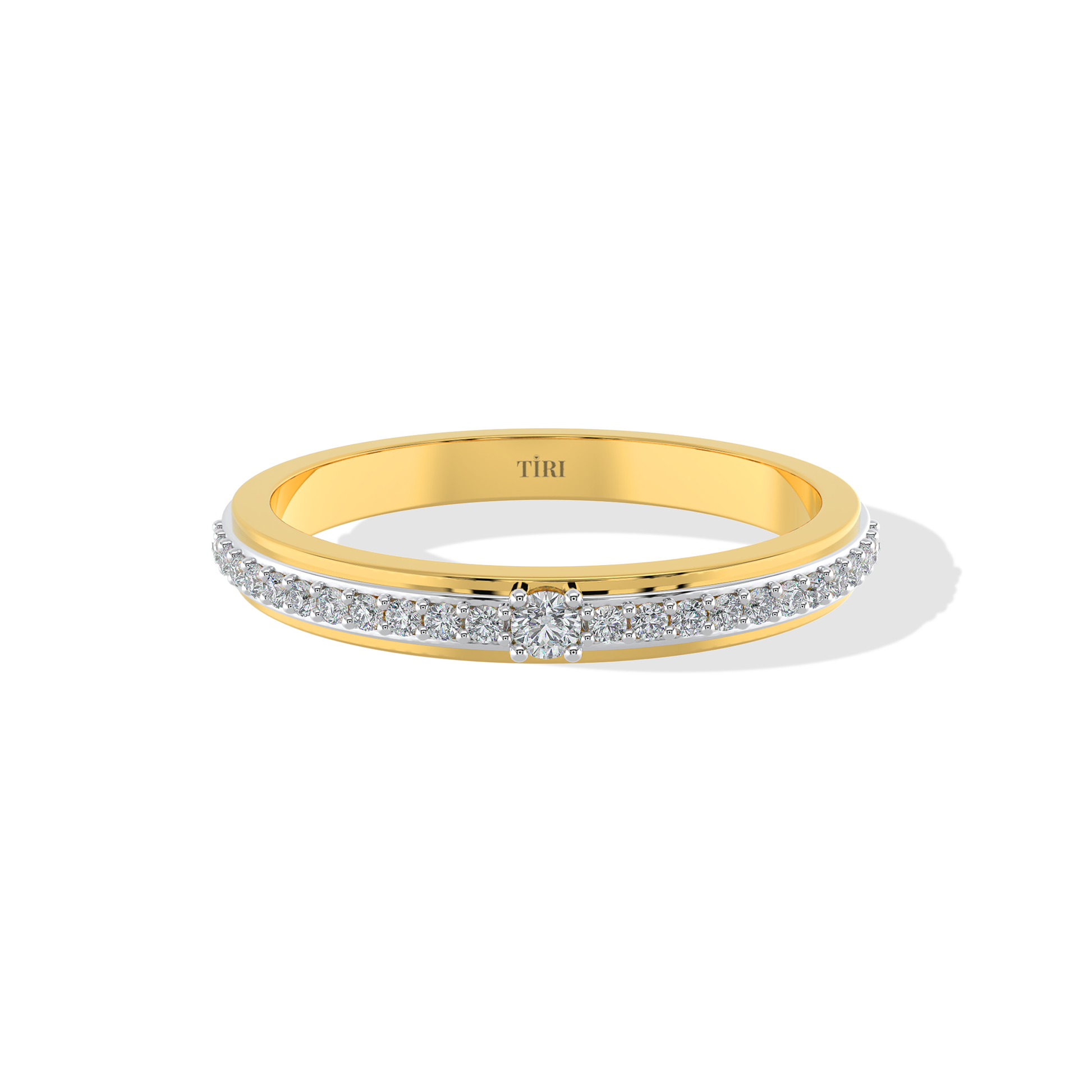Close-up of Tiri diamond jewelry featuring 0.40 total weight of sparkling diamonds with intricate detailing.