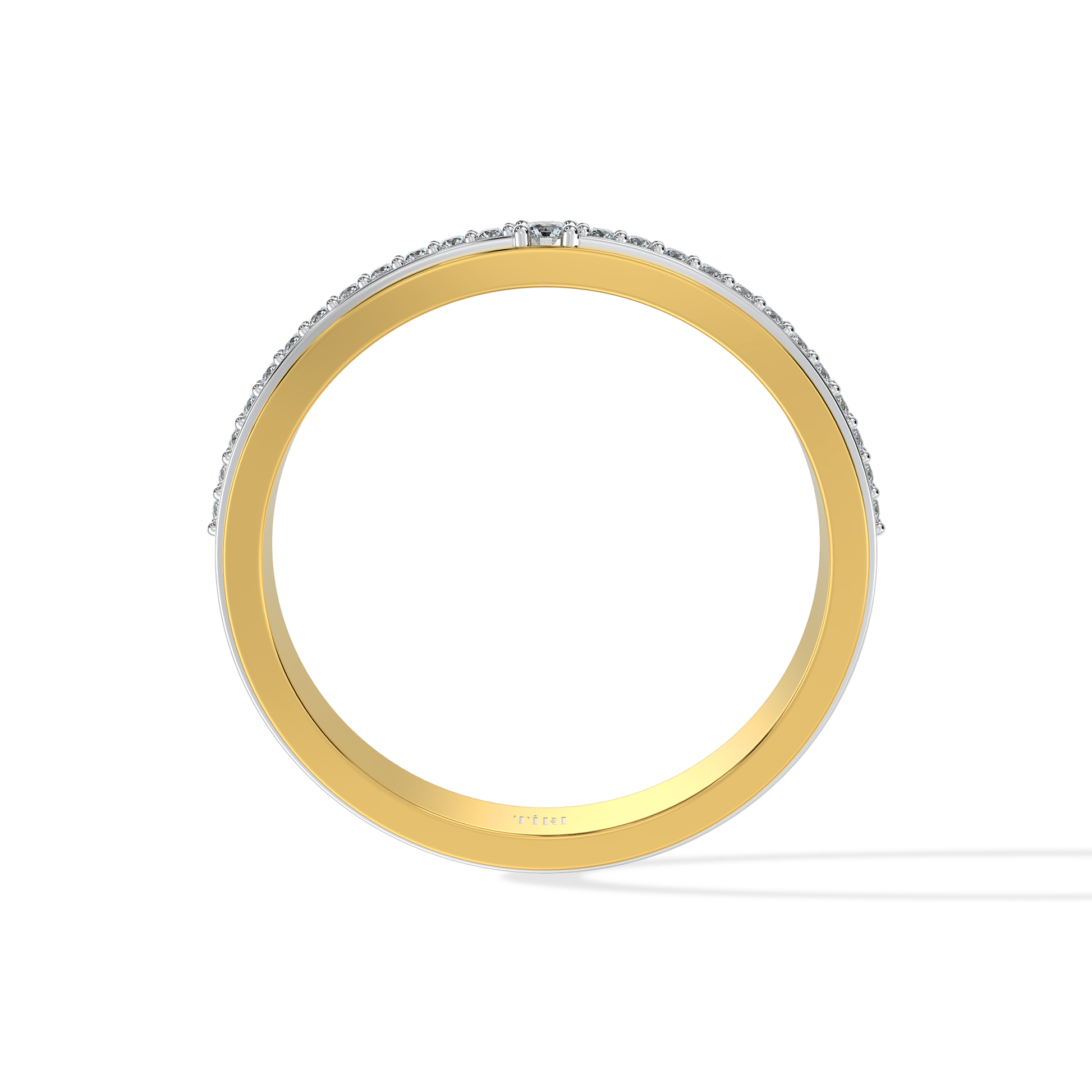 Close-up of Tiri 0.40 TW diamond details showcasing sparkling, high-quality diamond accents on a jewelry piece.
