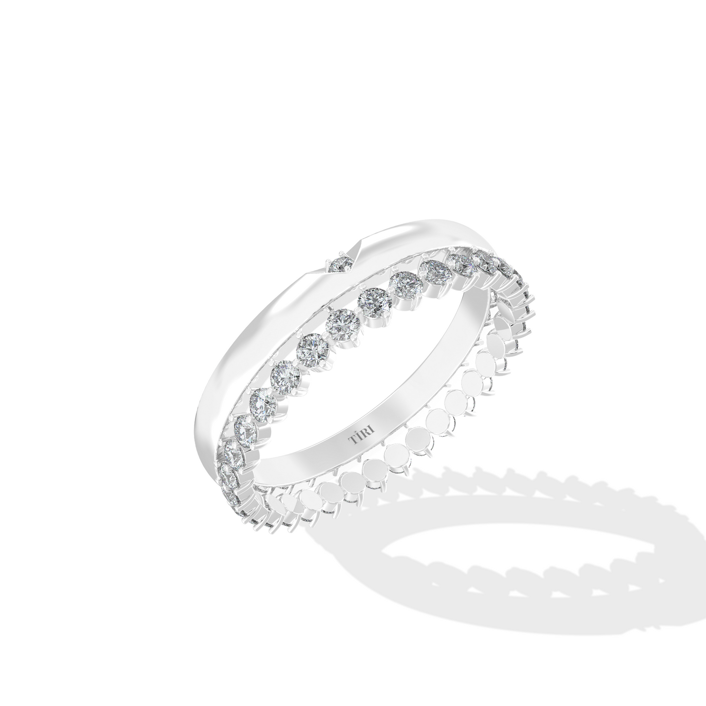 Elegant 1.20 TW diamond ring by Tiri featuring a sparkling solitaire design on a sleek band.