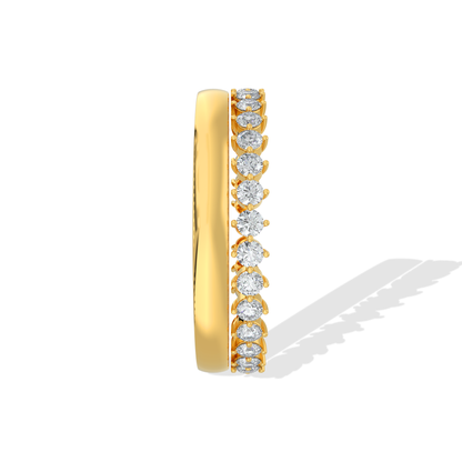 Tiri 1.20 TW diamond ring featuring a sparkling band with a central diamond, elegant jewelry for special occasions